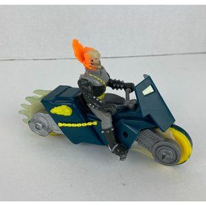 Vintage Ghost Rider Stunt Cycle Marvel Toy Biz Action Figure Motorcyle